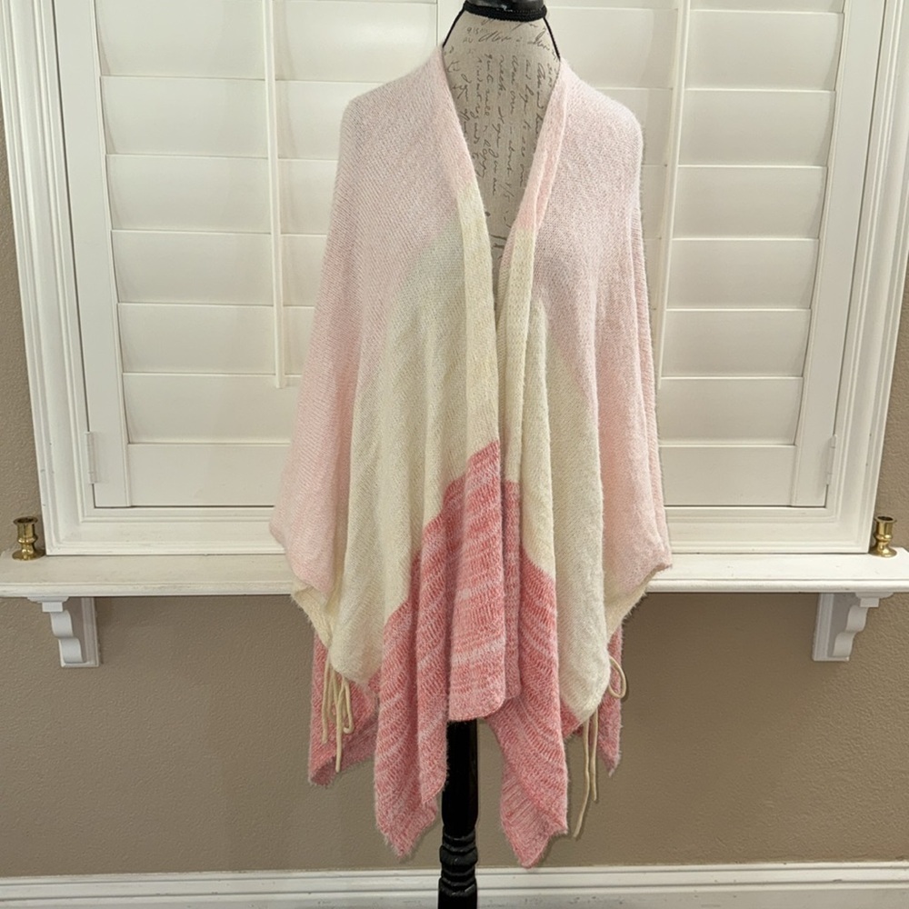 Torrid Colorblock Knit Ruana Multicolor